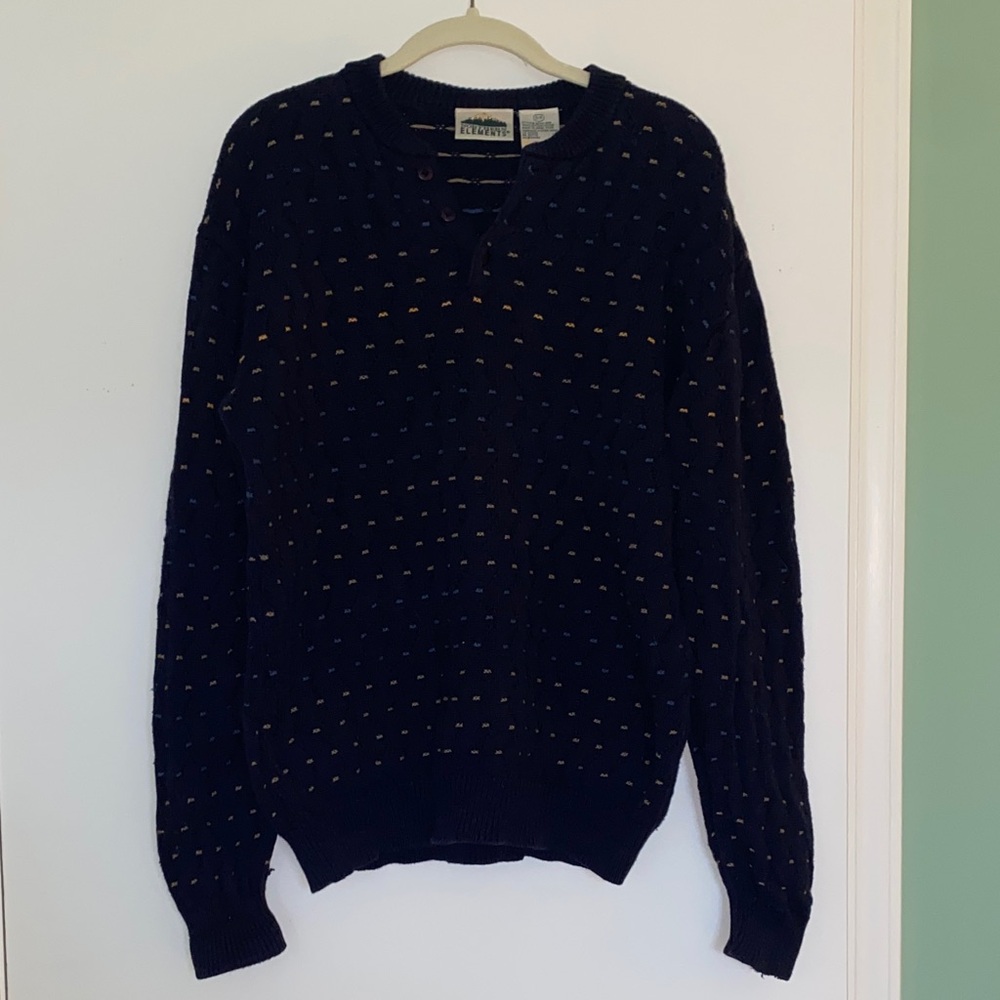 Vintage Northern Elements 100% Cotton Men’s Pullover Sweater